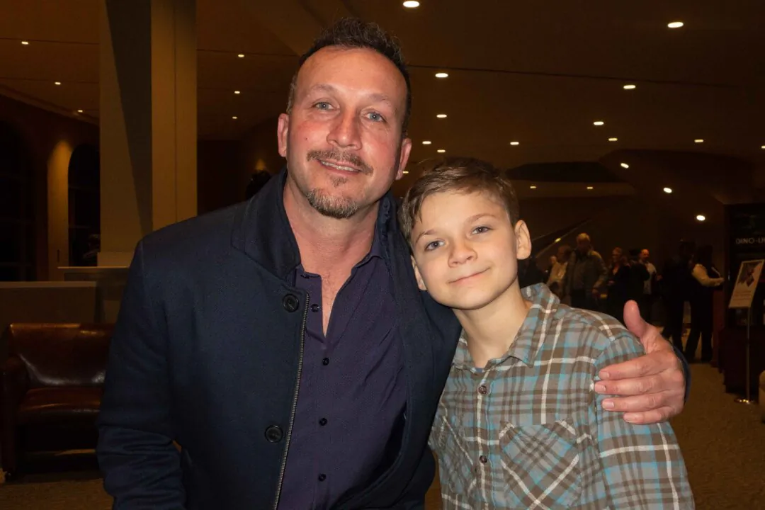 Jeffrey and Matthew Davis enjoyed Shen Yun's evening show at Gallo Center for the Arts, in Modesto, on Jan. 9, 2024. (Gary Wang/The Epoch Times)