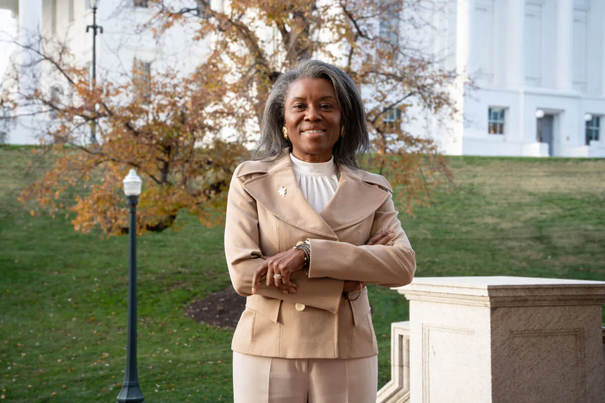 Winsome Sears, lieutenant governor of Virginia, in Richmond, Virginia on Nov. 30, 2023. (Jon-Michael Stone for The Epoch Times)