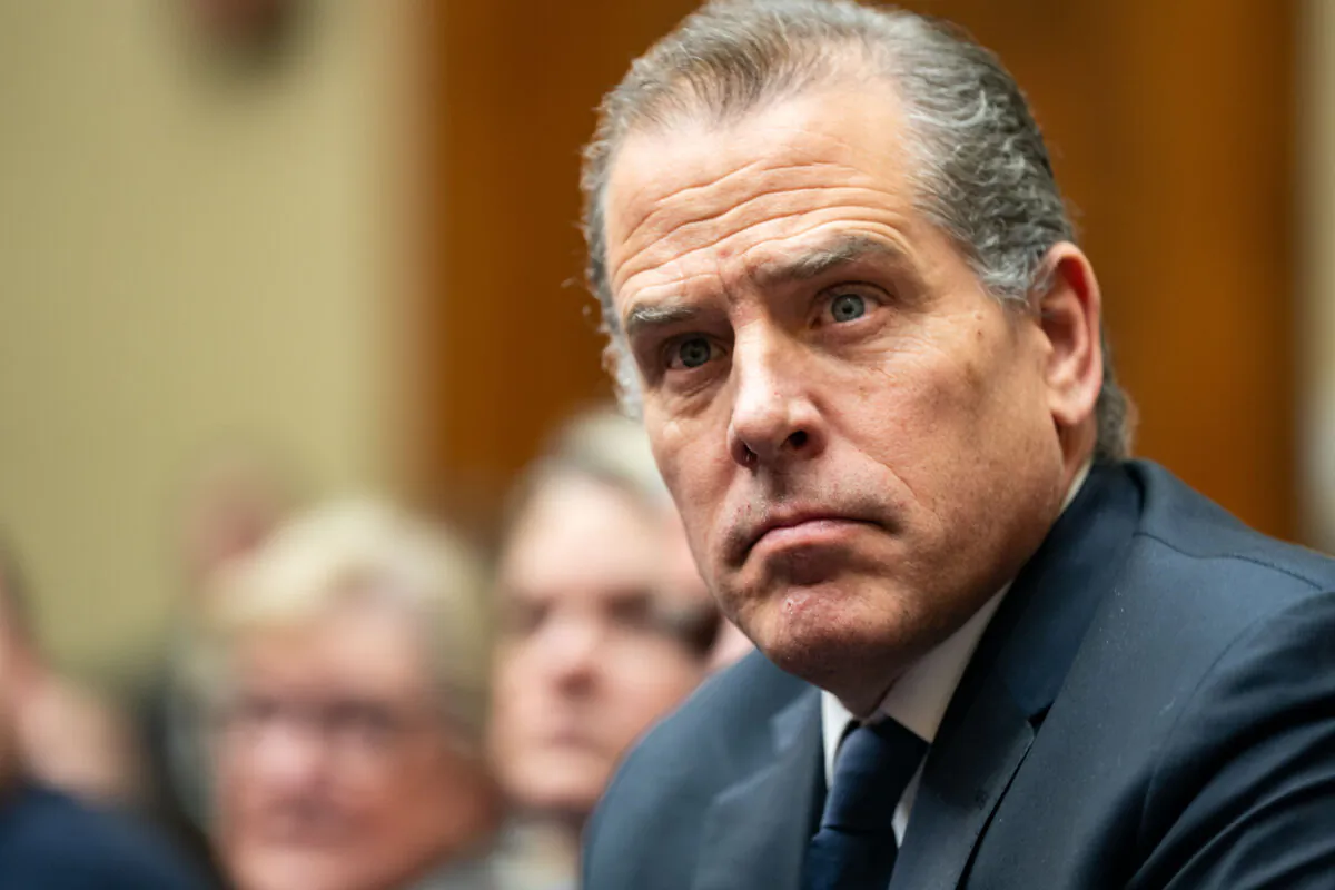 Hunter Biden, son of President Joe Biden, attends a House Oversight Committee meeting in Washington on Jan. 10, 2024. (Kent Nishimura/Getty Images)