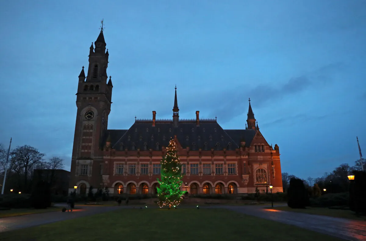 The International Court of Justice (ICJ) in The Hague, Netherlands, on Dec. 11, 2019. (Yves Herman /Reuters)