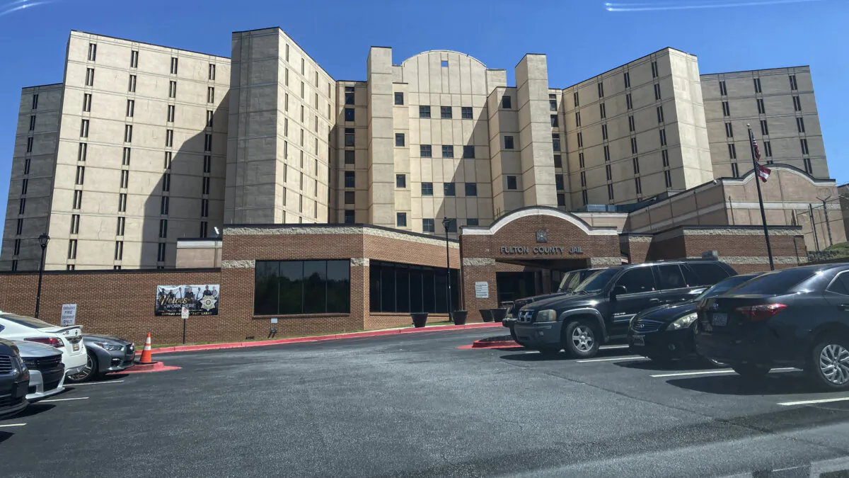 The Fulton County Jail is seen in Atlanta on April 11, 2023. (Kate Brumback/AP Photo)