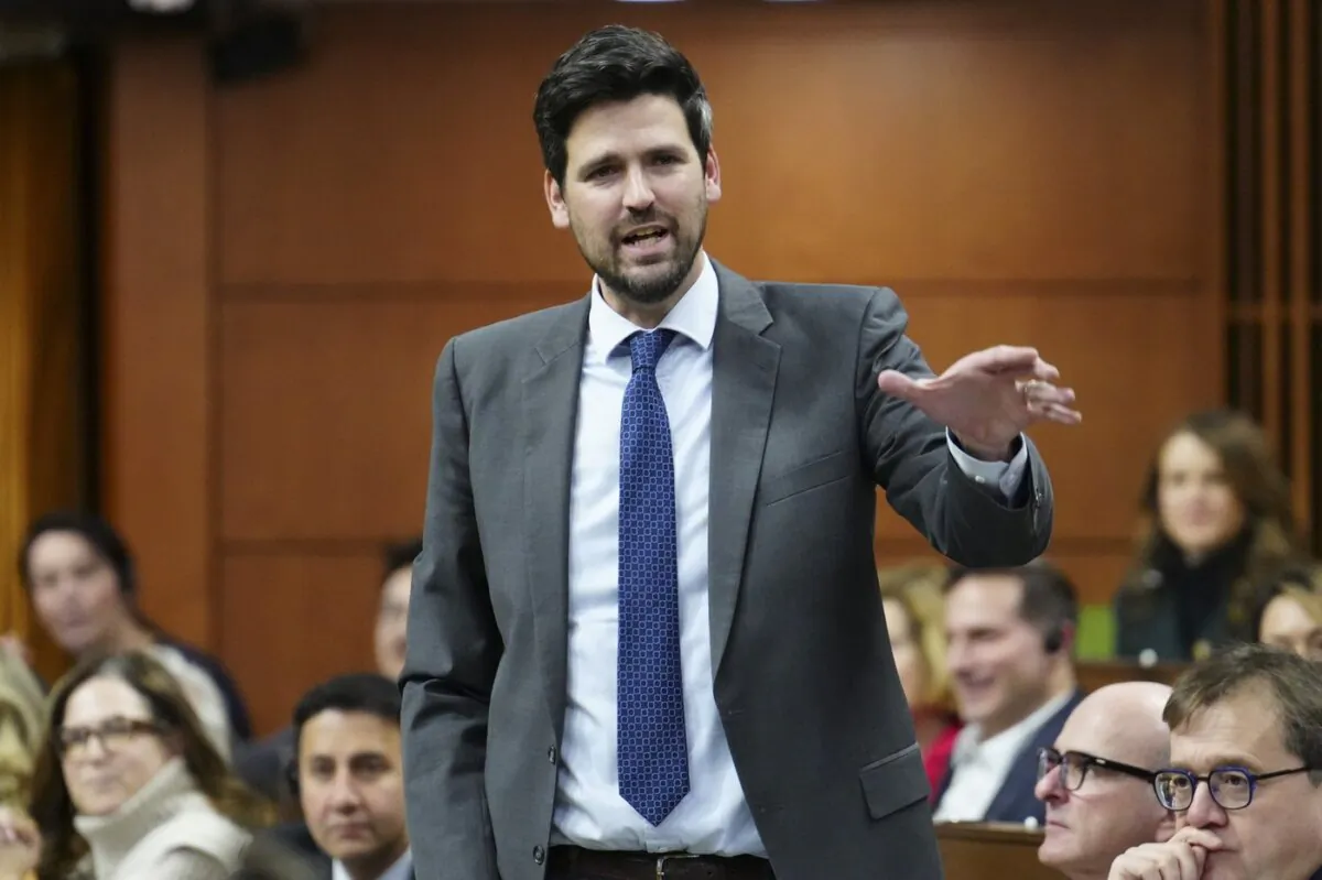 Housing Minister Sean Fraser rises during question period in the House of Commons on Parliament Hill in Ottawa on Dec. 11, 2023. (The Canadian Press/Sean Kilpatrick)
