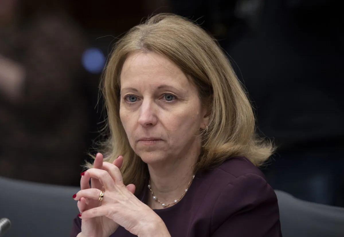 Justice Department Deputy Minister Nathalie Drouin prepares to appear before the Standing Committee on Justice and Human Rights regarding the SNC Lavalin affair, on Parliament Hill in Ottawa on March 6, 2019. (The Canadian Press/Justin Tang)