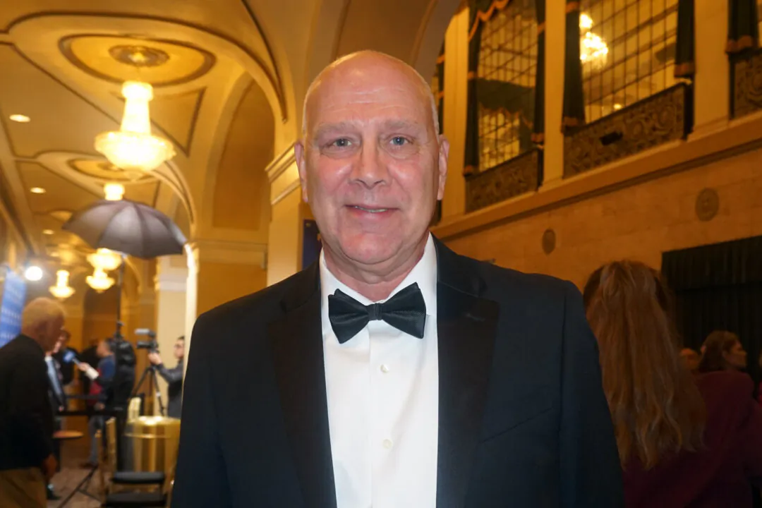Thomas Plante enjoyed Shen Yun at The Hanover Theatre in Worcester, Mass., on Jan. 13, 2024. (Yawen Hung/The Epoch Times)