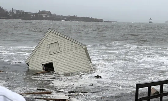 Record High Tide in Maine Washes Away 3 Historic Fishing Shacks