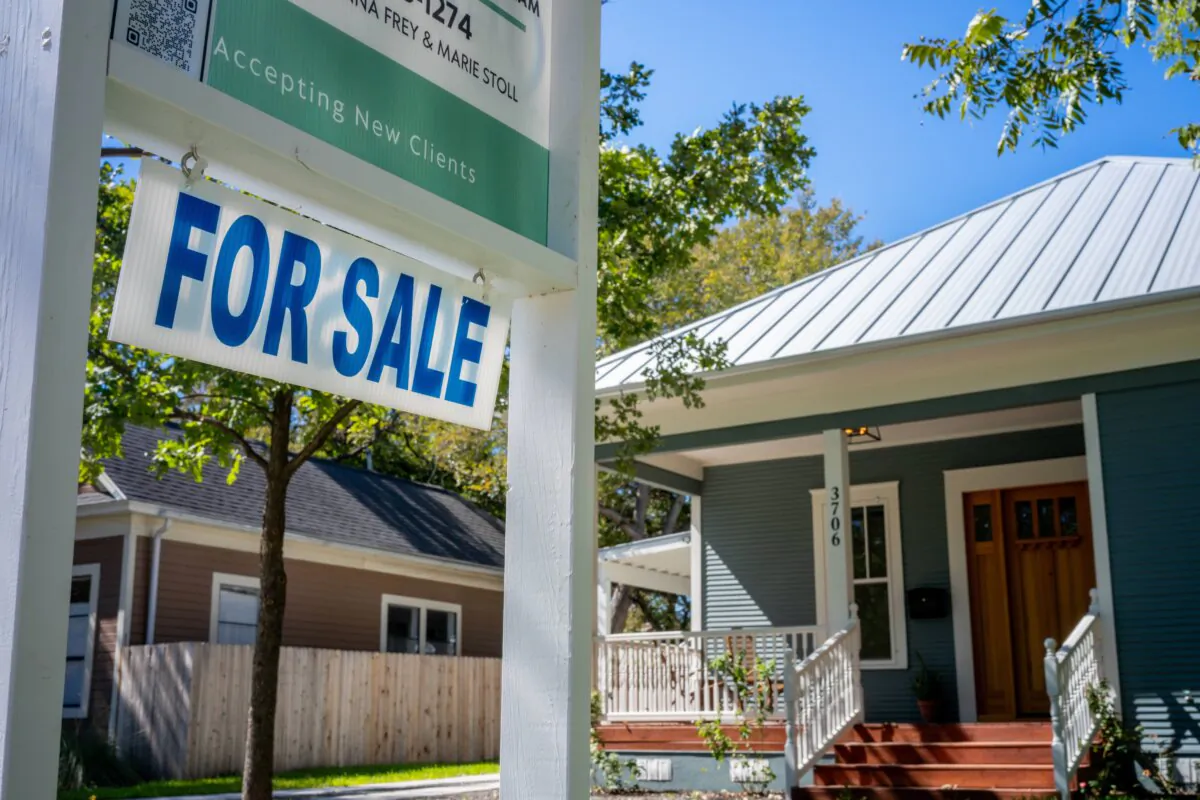 A home available for sale is shown in Austin, Texas, on Oct. 16, 2023. (Brandon Bell/Getty Images)