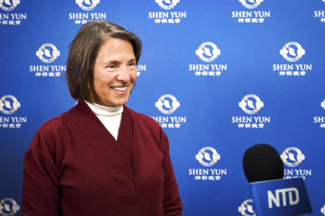Karen Greenhalgh enjoyed Shen Yun's matinee at the Chrysler Hall in Norfolk, Virginia, on Jan. 14, 2024. (NTD)