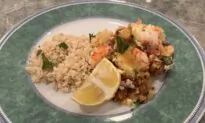 Greek Shrimp With Tomato, Feta, and Mint Is a Quick, Tasty Meal