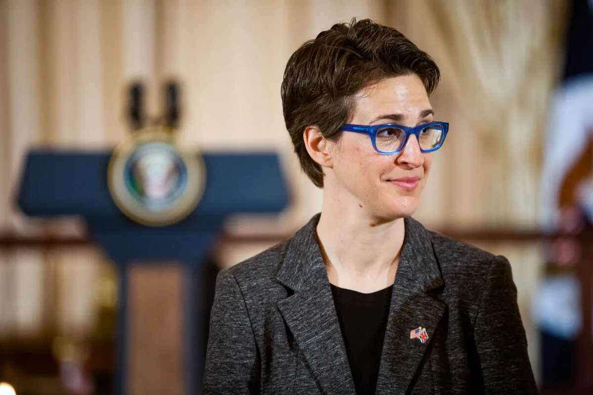 Television host Rachel Maddow in Washington in a file photograph. (Brendan Hoffman/Getty Images)