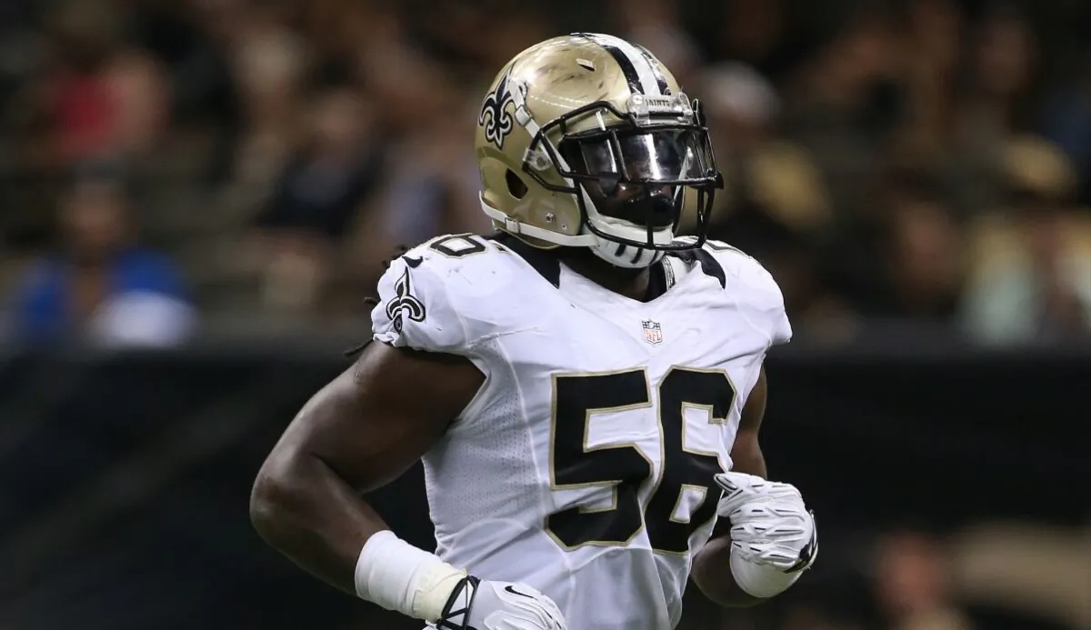Former New Orleans Saints player Ronald Powell is seen in a file photo taken August 28, 2014 in New Orleans, Louisiana.  (Chris Graythen/Getty Images)