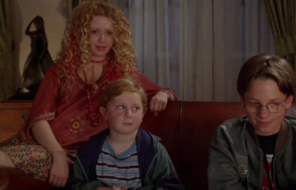 three kids on a couch in KRIPPENDORF'S TRIBE