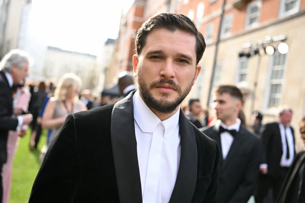 Kit Harington attends The Olivier Awards 2022 with MasterCard at the Royal Albert Hall in London, England, on  April 10, 2022. (Jeff Spicer/Getty Images for SOLT)