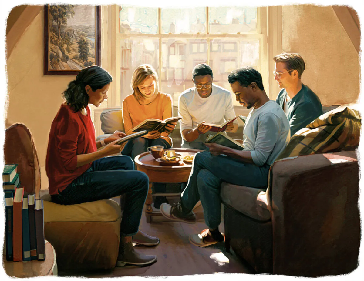 There is a beauty and deepened comradery that can be found in shared silent reading. (Biba Kayewich)  
