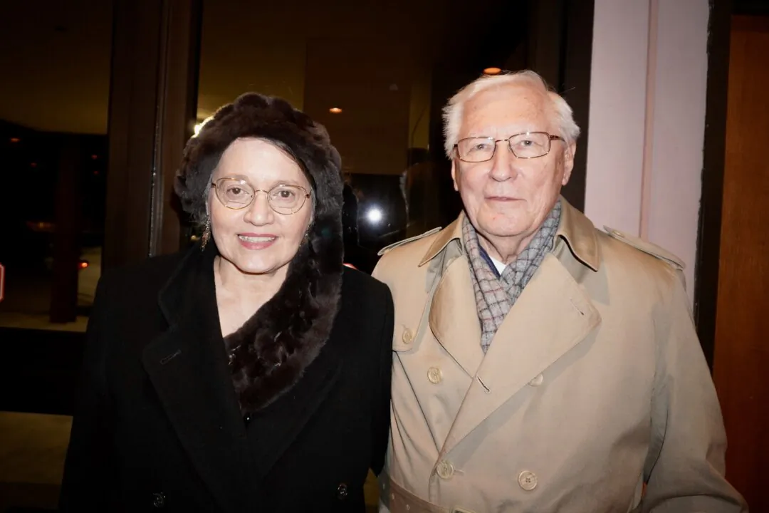 Joanna and Kenneth Wiedrich attended Shen Yun at the Heymann Performing Arts Center, on Jan. 16, 2024. (Sonia Wu/The Epoch Times)