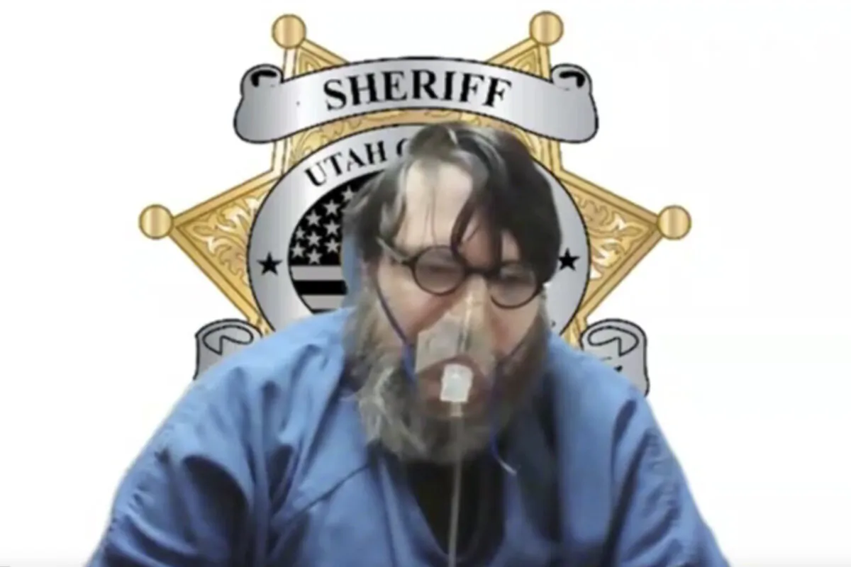 Alleged fugitive Nicholas Rossi speaks during a hearing livestreamed in Salt Lake City on Jan. 16, 2024. (KSTU via AP/Pool)
