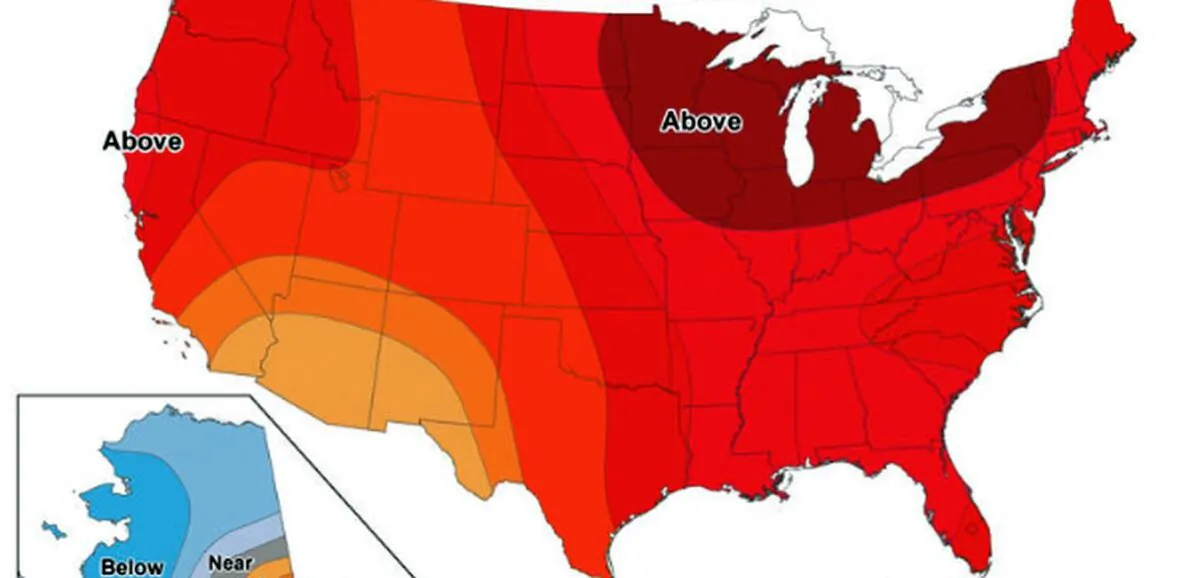 A map issued on Jan. 16, 2024, shows the forecasted temperatures across the lower 48 states. (NOAA Climate Prediction Center)