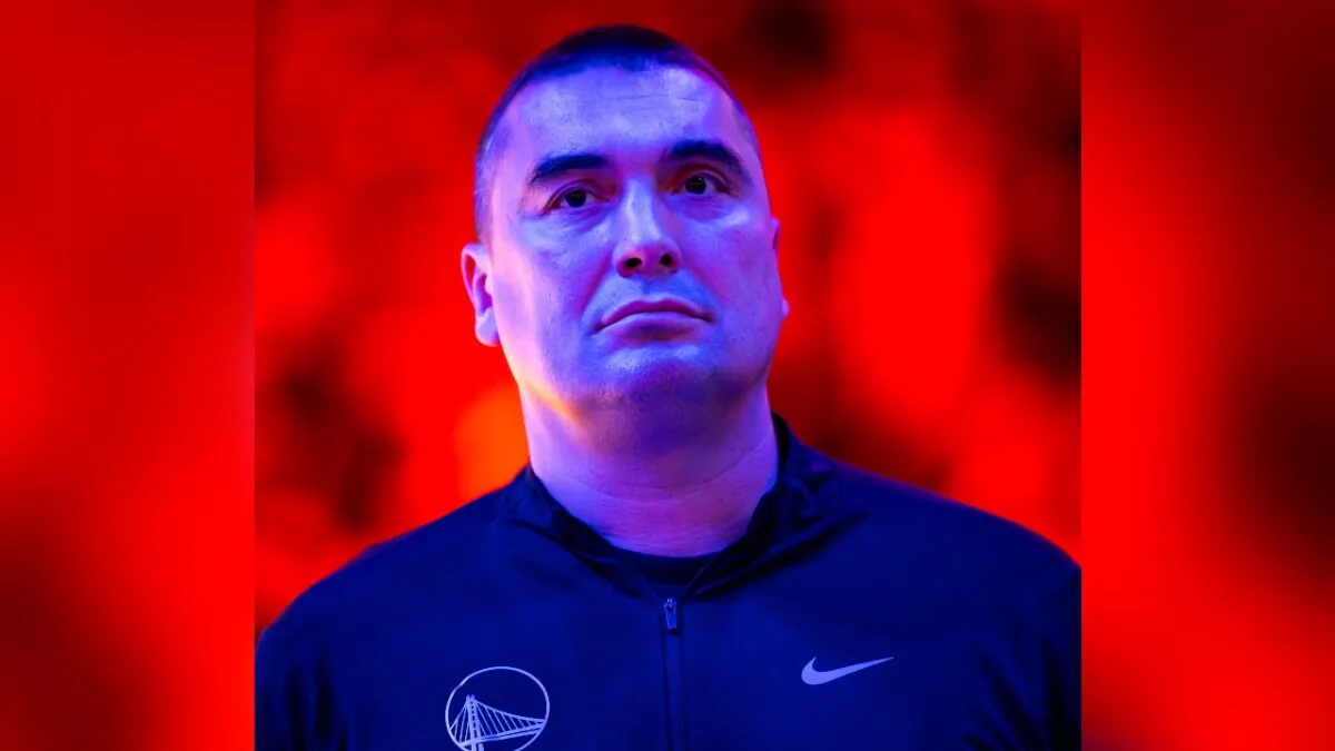 Golden State Warriors assistant coach Dejan Milojevic prior to the game against the Phoenix Suns at Footprint Center in Phoenix on Nov. 22, 2023. (Mark J. Rebilas/USA TODAY Sports via Reuters)