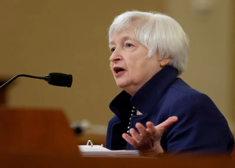 U.S. Treasury Secretary Janet Yellen testifies before a House Ways and Means Committee hearing on President Biden's proposed 2023 U.S. budget, on Capitol Hill in Washington, on June 8, 2022. (Jonathan Ernst/Reuters)