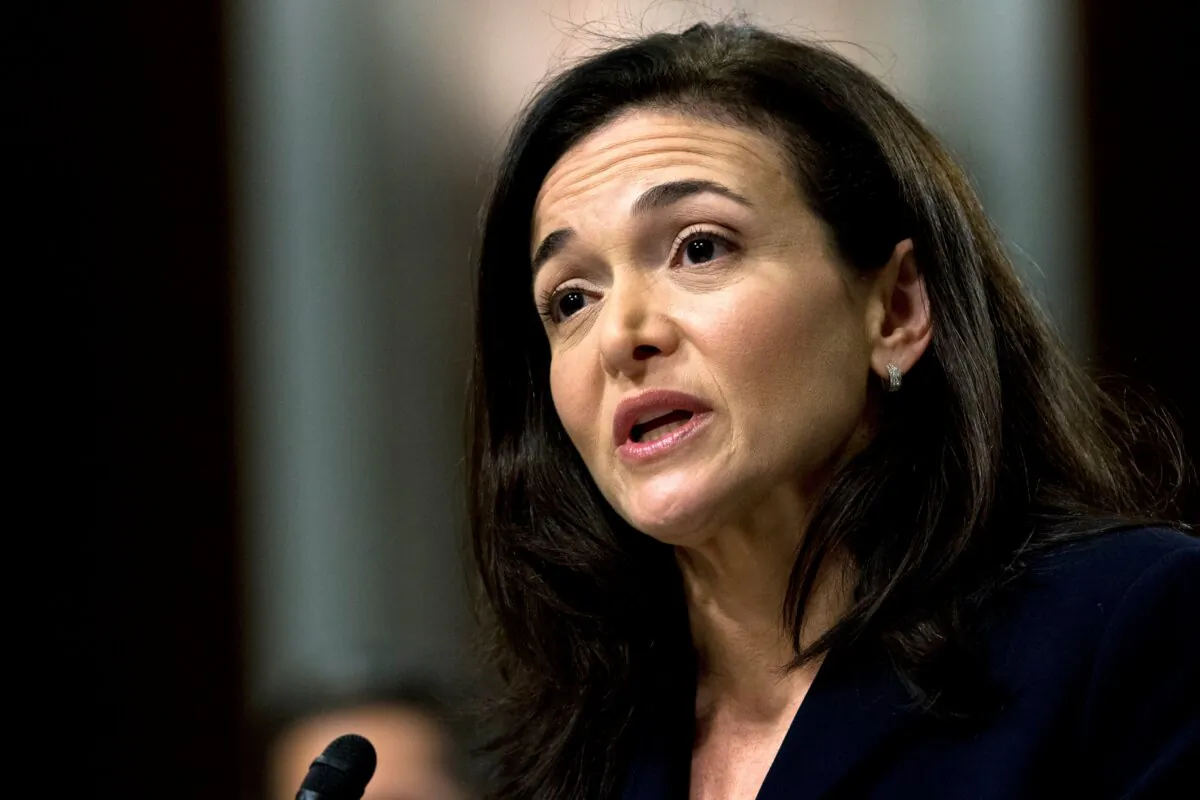 Facebook COO Sheryl Sandberg testifies before the Senate Intelligence Committee hearing on "Foreign Influence Operations and Their Use of Social Media Platforms," on Capitol Hill in Washington on Sept. 5, 2018. (Jose Luis Magana/AP Photo)
