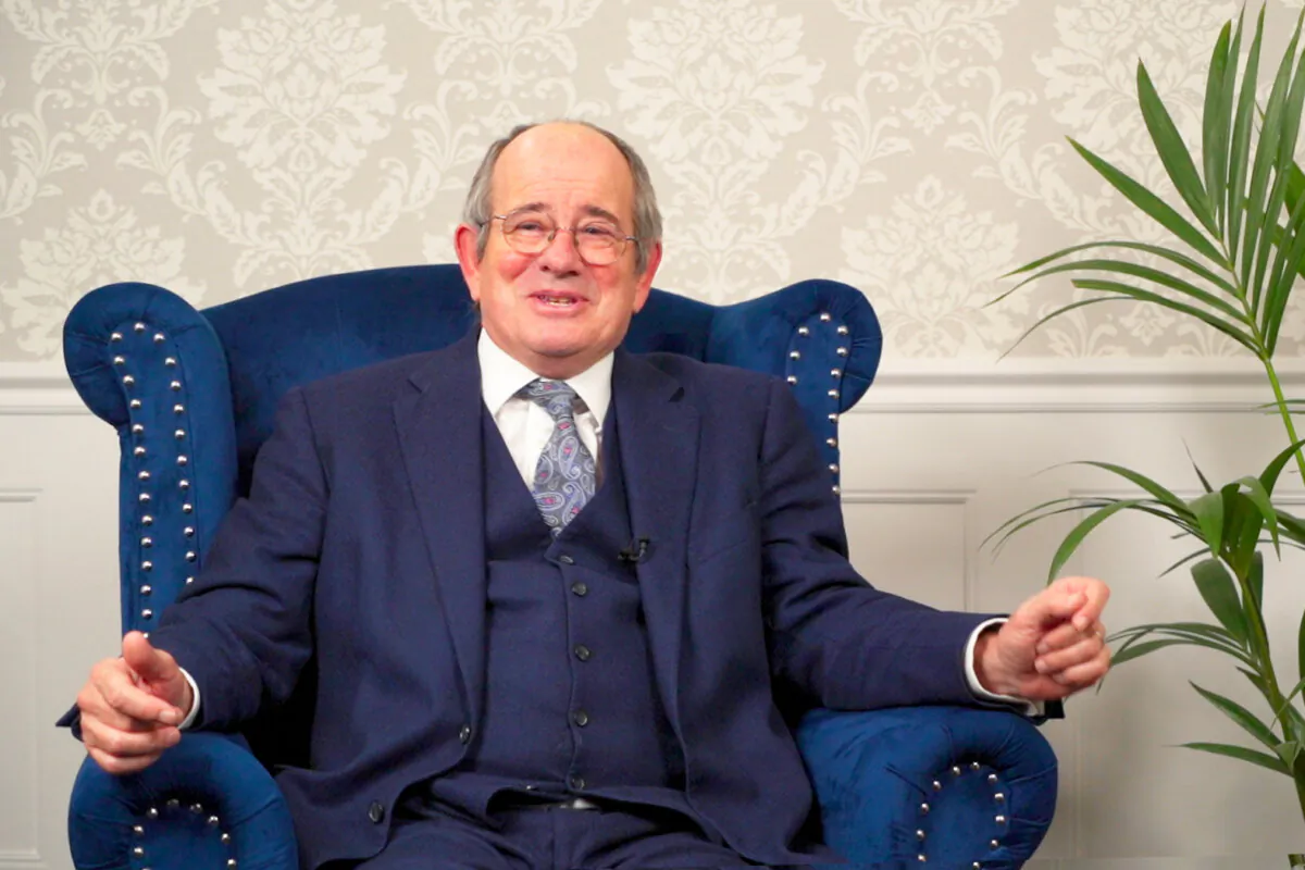 James Tooley, vice-chancellor of the University of Buckingham, speaks to NTD's "British Thought leaders" programme. (NTD)
