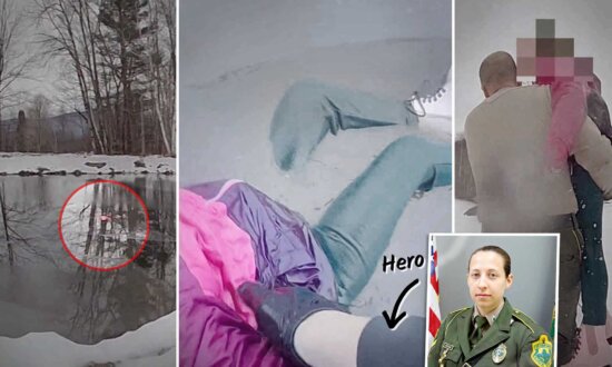 VIDEO: State Trooper Gets Call of 8-Year-Old Girl Who Fell in Frozen Pond—Then Training Took Over