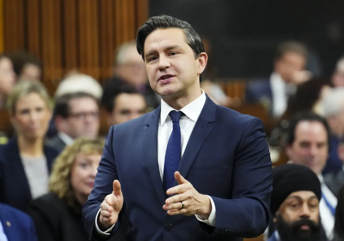 Conservative Party leader Pierre Poilievre rises during question period in the House of Commons on Parliament Hill in Ottawa on Dec. 13, 2023. (The Canadian Press/Sean Kilpatrick)