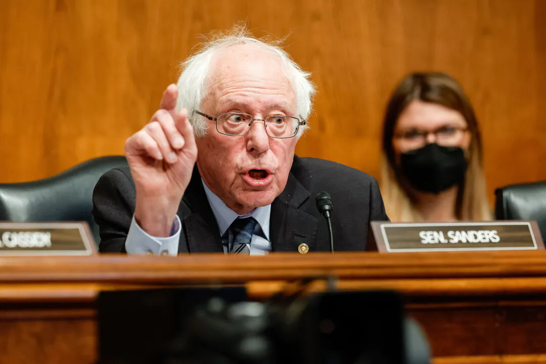 Senate Health, Education, Labor & Pensions Committee Chairman Bernie Sanders (I-Vt.) in Washington on April 20, 2023. (Chip Somodevilla/Getty Images)