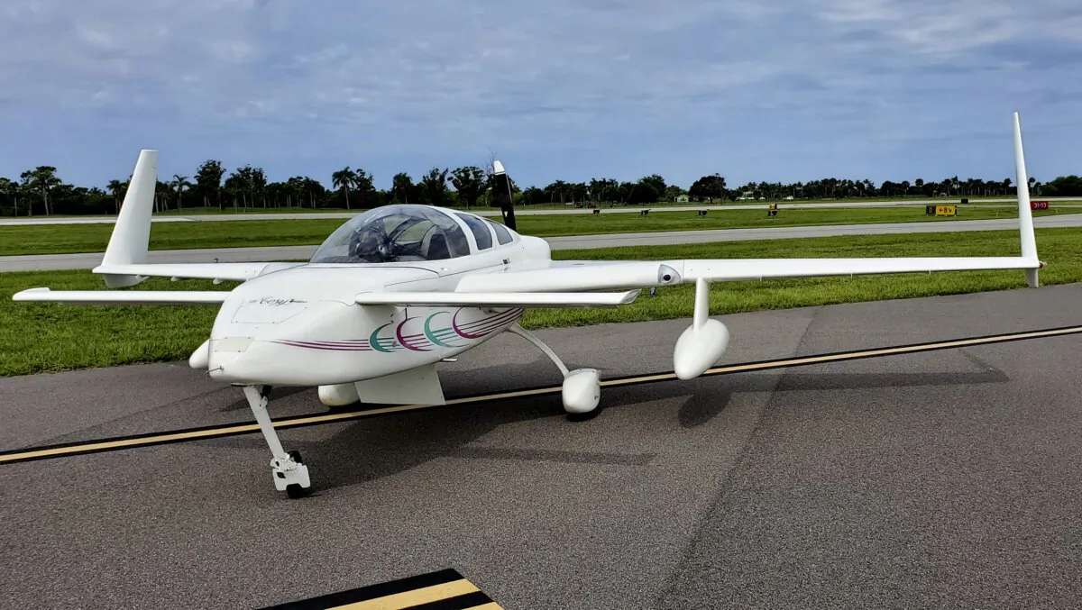 The Cozy Mark IV plane that crashed into the ocean off the Calif. coast on Jan. 14, 2024. (Thane Ostroth via AP)