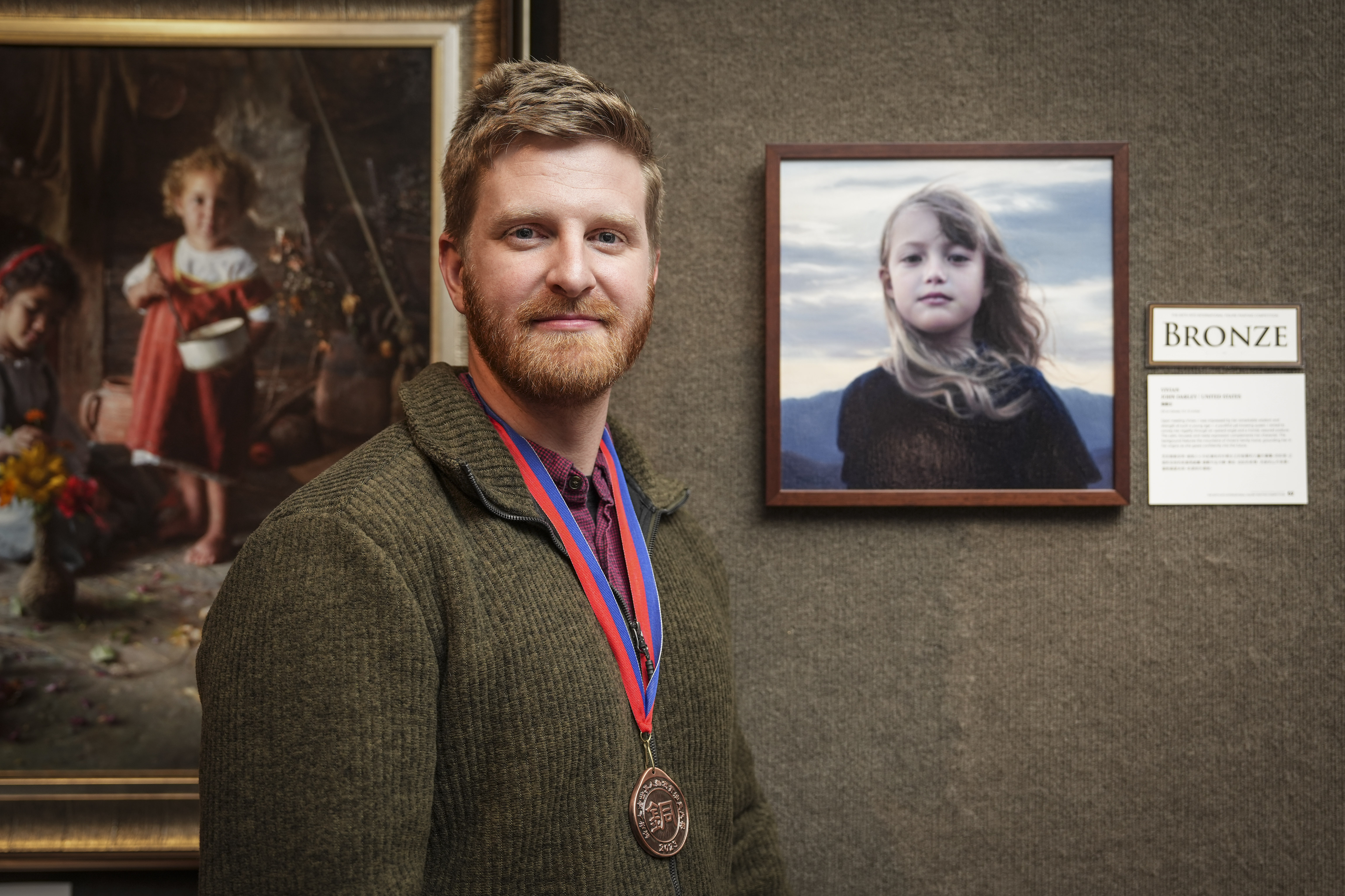 John Darley of the United States won a Bronze award for "Vivian." 6th NTD international painting competition