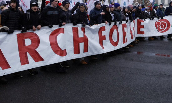 Pro-Lifers Brave Snow in Washington to Push Greater Abortion Restrictions After Post-Dobbs Losses