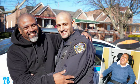 Dad Gets Emotional When First Responder Brothers Gift Life-Changing Stairlift to Disabled Son