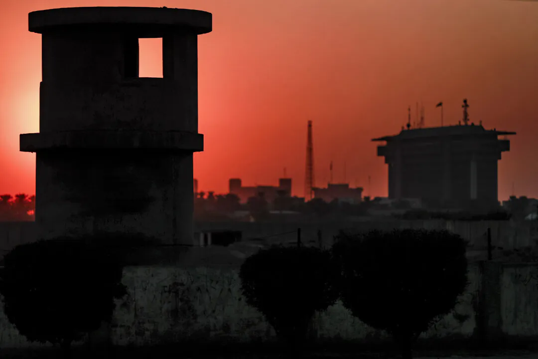 The headquarters of Iraq's Popular Mobilisation Forces (PMF) paramilitaries in Baghdad on Jan. 4, 2024. (Ahmad Al-Rubaye/AFP via Getty Images)