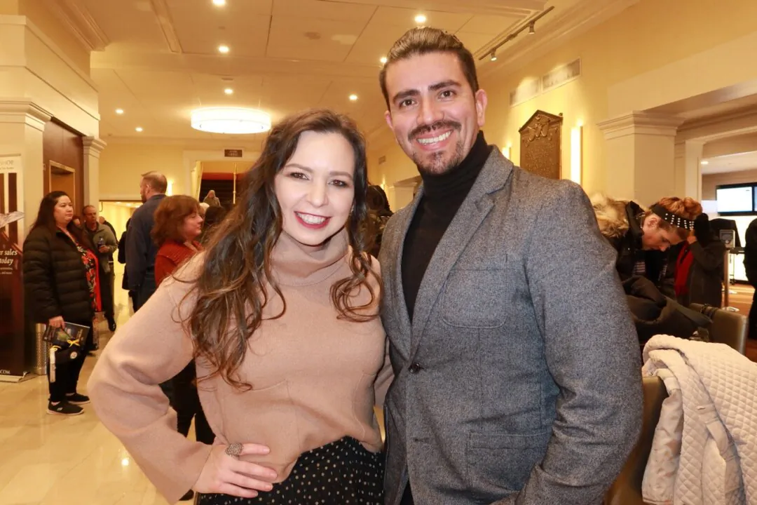 Joy and Carlos Avila enjoyed Shen Yun at Memorial Auditorium at Martin Marietta Center for the Performing Arts in Raleigh, North Carolina, on Jan. 20, 2024. (Nancy Han/The Epoch Times)