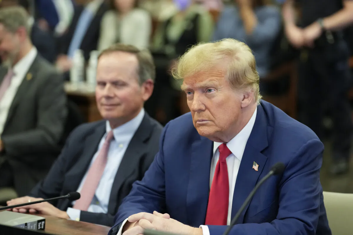 Former President Donald Trump attends the closing arguments in the Trump Organization civil fraud trial at the New York Supreme Court on Jan. 11, 2024. (Seth Wenig-Pool/Getty Images)