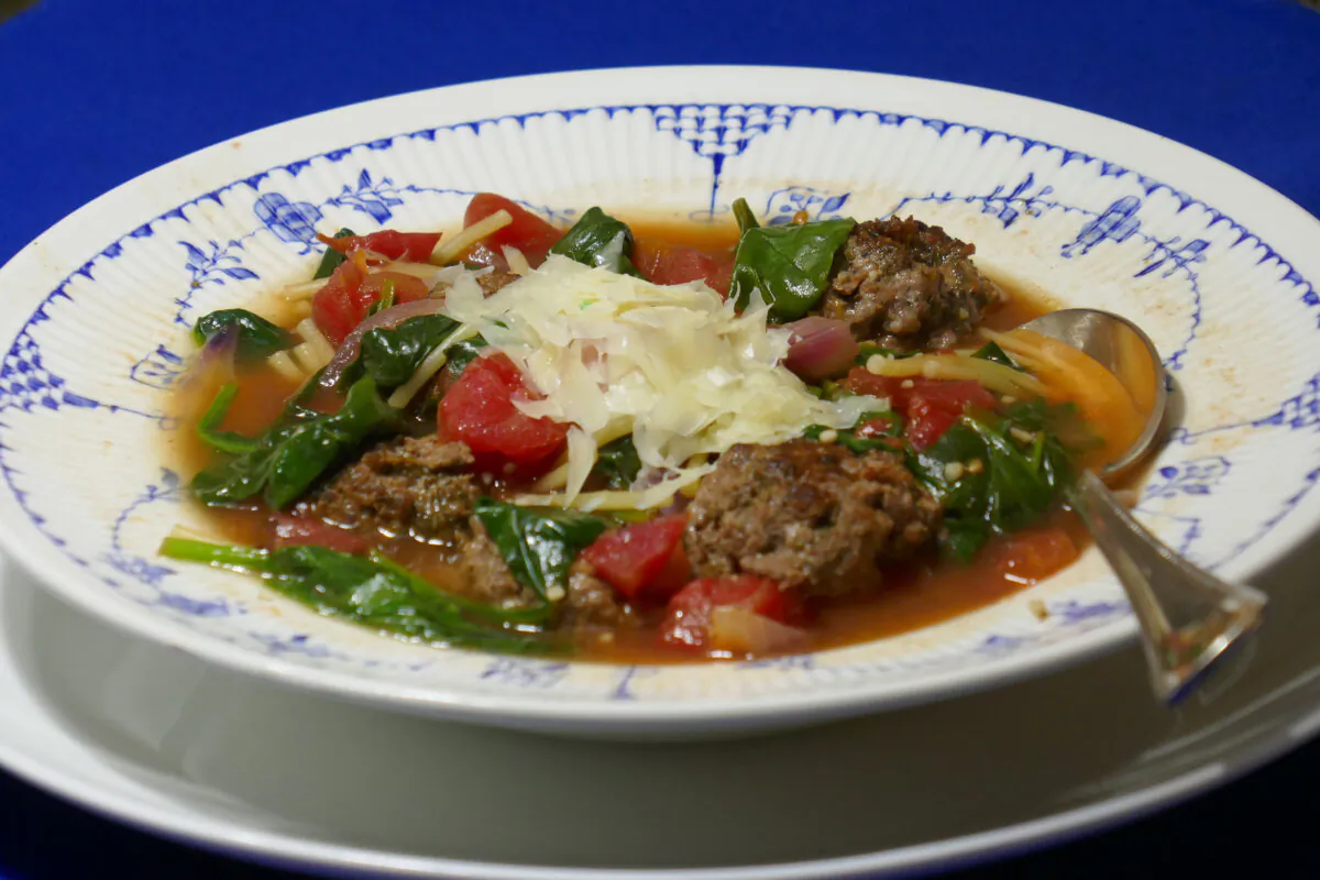 Italian Vegetable and Meatball Soup. (Linda Gassenheimer/TNS)