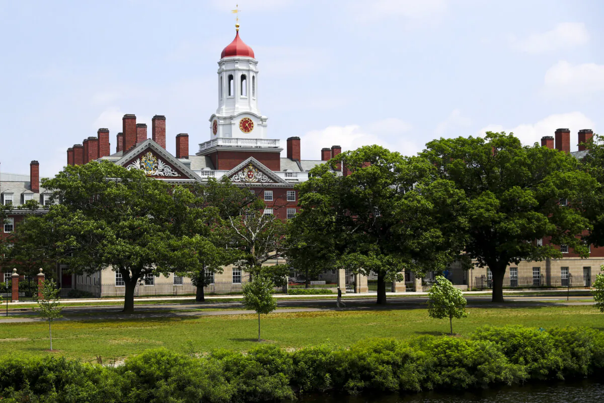 A view of the campus of Harvard University in Cambridge, Mass., on July 8, 2020. (Maddie Meyer/Getty Images)