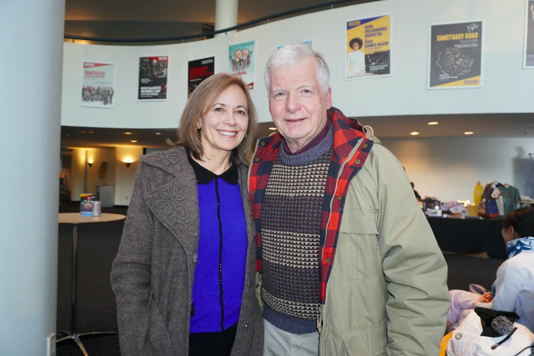 Cecelia Aldrete and Jim McVay watched Shen Yun at George Mason University Center for the Arts in Fairfax, Virginia, on Jan. 21, 2024. (Sherry Dong/The Epoch Times)