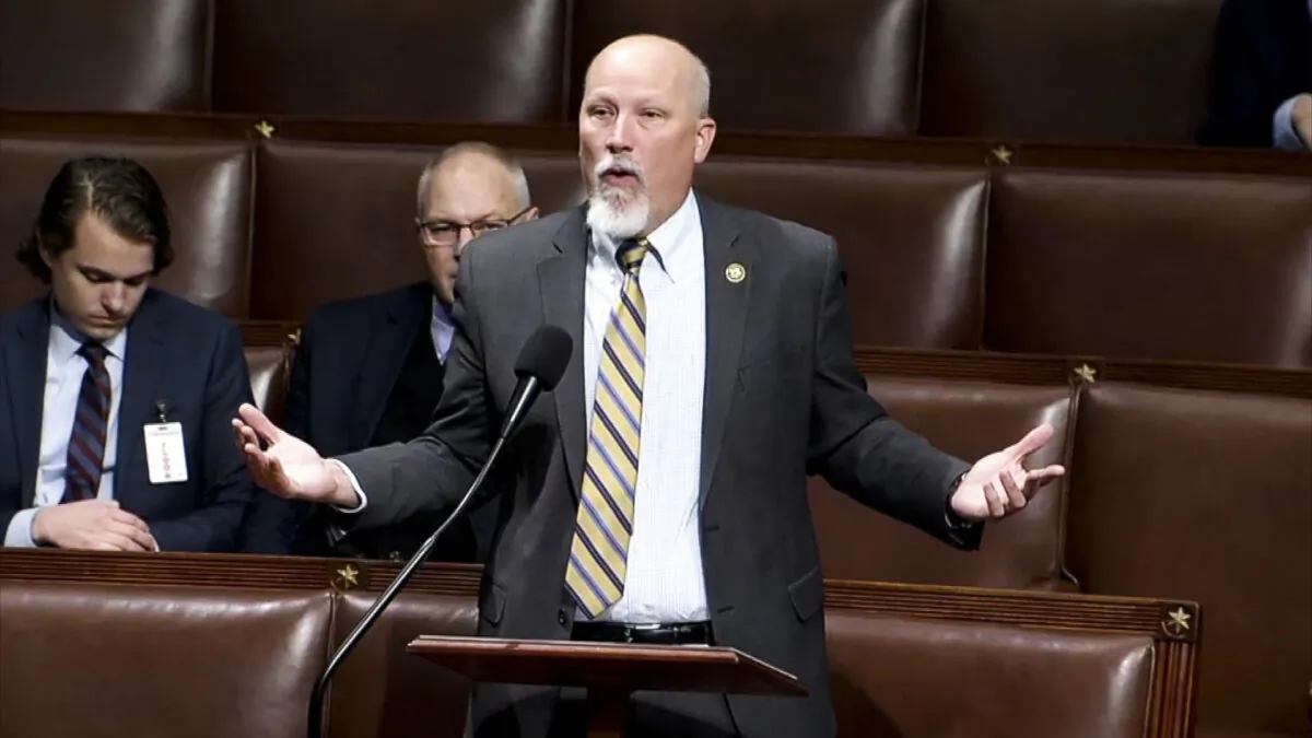 Rep. Chip Roy (R-Texas) speaks on the House floor on Nov. 3, 2023. (U.S. House of Representatives/Screenshot via NTD)