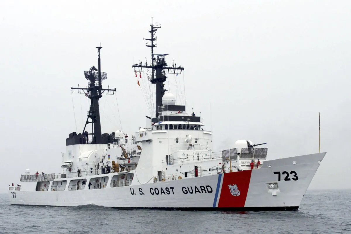 The U.S. coast guard participate in an exercise of the North Pacific Coast Guard Forum in Busan, South Korea, on June 8, 2006. (Chung Sung-Jun/Getty Images)
