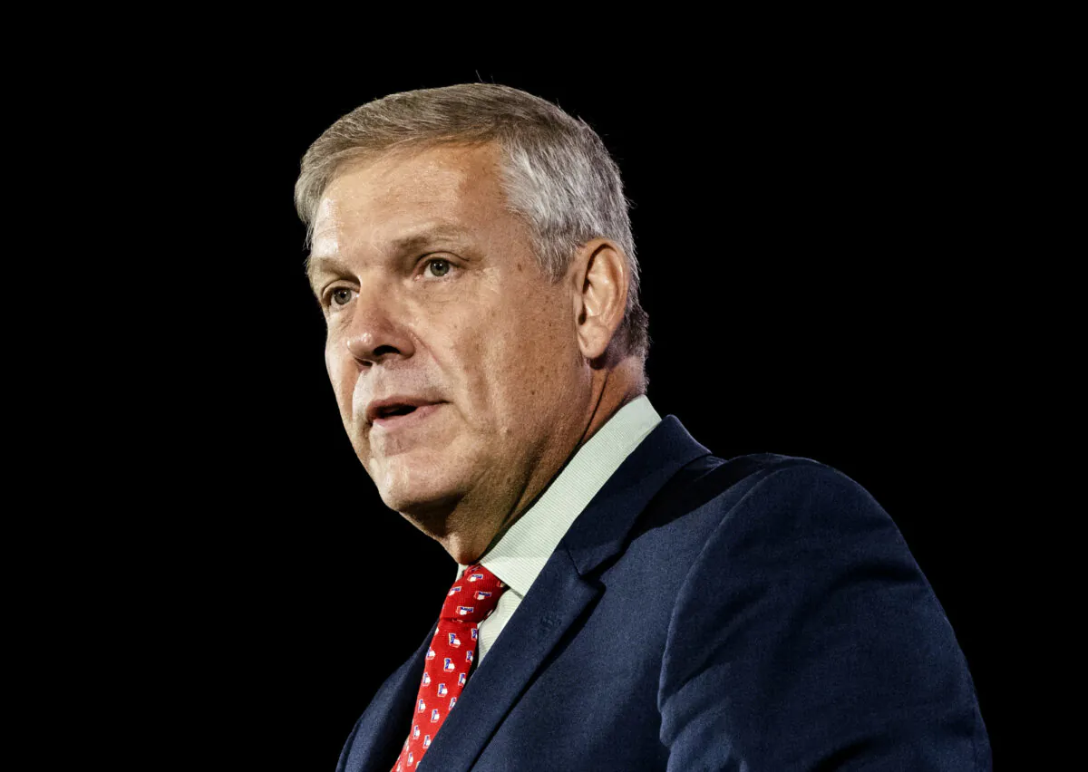 Rep. Barry Loudermilk (R-Ga.) speaks in Nashville, Tenn., on June 18, 2022. (Seth Herald/Getty Images)