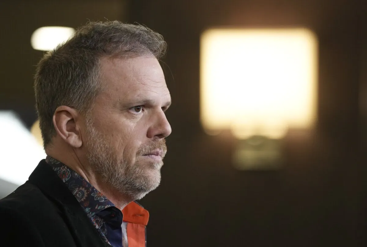 Health Minister Mark Holland speaks to the media during the federal cabinet retreat in Montreal, on Jan. 22, 2024. (The Canadian Press/Christinne Muschi)