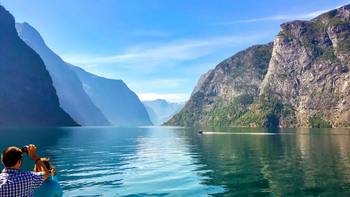 Norway’s rugged west coast is slashed by fjords—stunning inlets carved out by ancient glaciers. Of these, the Sognefjord—Norway’s longest (120 miles) and deepest (1 mile)—is tops. Ferries and catamarans connect visitors and locals alike to several of this sparsely populated region’s scenically situated villages and towns. (Rich Earl/TNS)