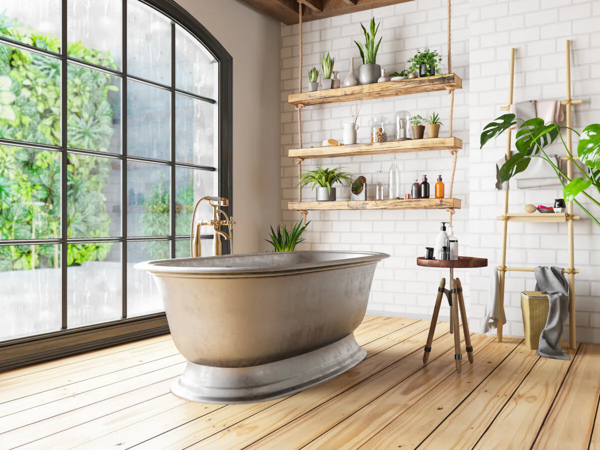Add a little greenery to your powder room. (asbe/Getty Images/TNS)