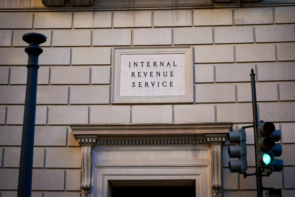 The Internal Revenue Service (IRS) building in Washington, on Jan. 4, 2024. (Madalina Vasiliu/The Epoch Times)