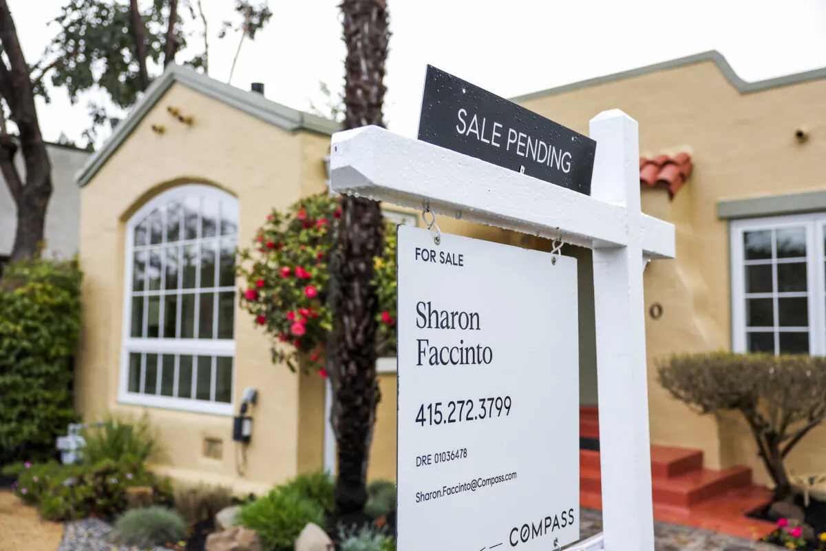A home for sale in San Anselmo, Calif., on March 22, 2023. (Justin Sullivan/Getty Images)