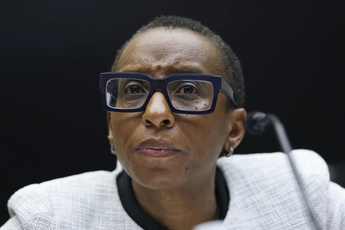 Dr. Claudine Gay, President of Harvard University, testifies before the House Education and Workforce Committee at the Rayburn House Office Building in Washington, DC on Dec. 5, 2023. The Committee held a hearing to investigate antisemitism on college campuses. (Kevin Dietsch/Getty Images)