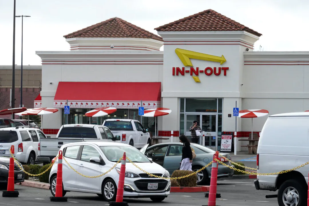 An In-N-Out Burger restaurant in Oakland, Calif., on Jan. 23, 2024. (Justin Sullivan/Getty Images)