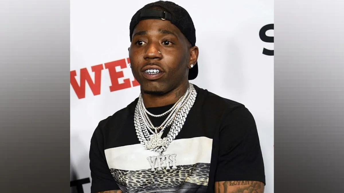 Rapper YFN Lucci, whose real name is Rayshawn Bennett, attends the world premiere of the final season of Starz TV's "Power," in New York on Aug. 20, 2019. (Evan Agostini/Invision/AP)
