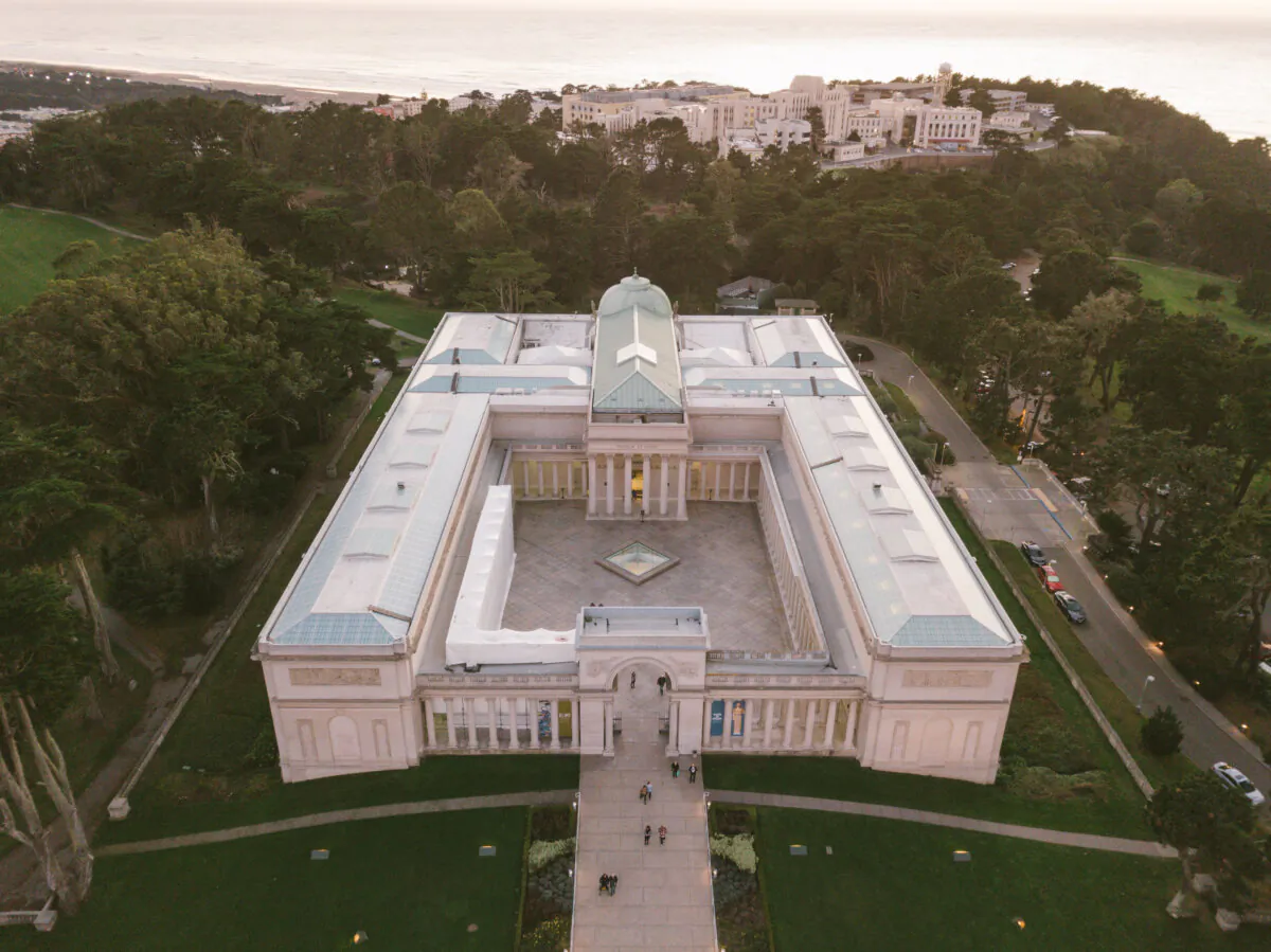 Aerial view of the Legion as it is today.  You can see the expanse of the museum and how closely it resembles the original in Paris with the enclosed courtyard. (huangcolin/Shutterstock)