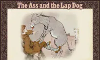 A Foolish Ass Jealous of His Master’s Dog Thinks of a Plan to Take Its Place—Learns a Life Lesson